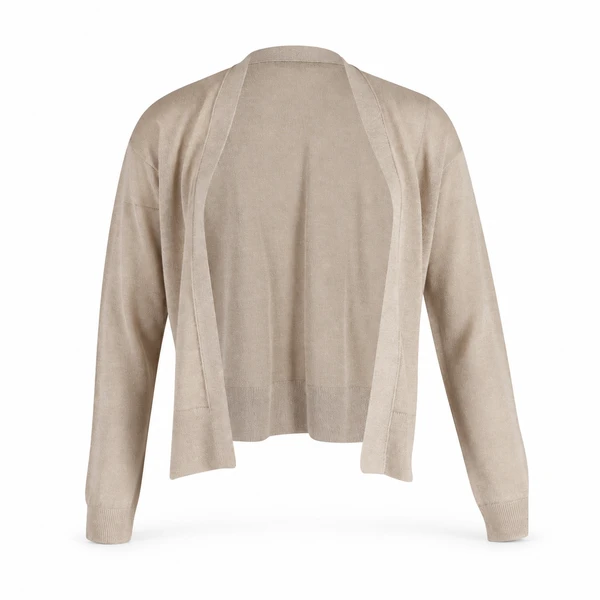 Vanessa Bruno Open Front Cardigan in Beige Linen