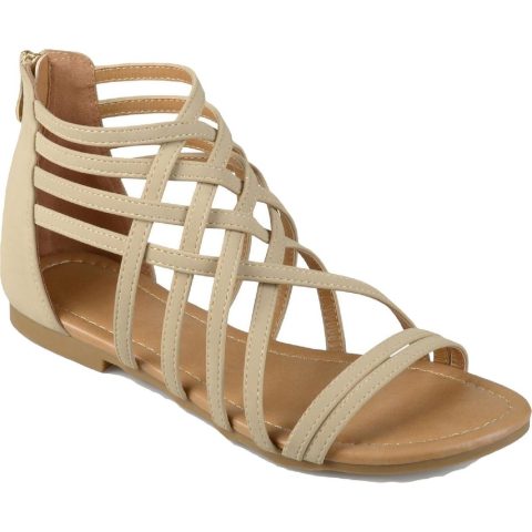 Hanni Faux Suede Strappy Gladiator Sandals