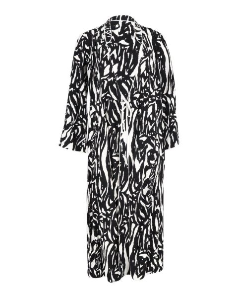 Rixo Cindy Zebra-Print Wrap Midi Dress in Multicolor Viscose