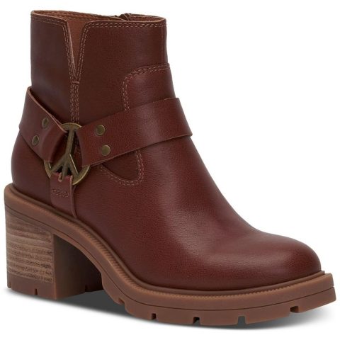 Soxton Leather Pull On Booties