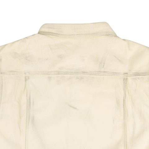 424 On Fairfax Painted Leather Jacket – White