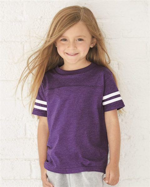 Rabbit Skins Toddler Football Fine Jersey Tee