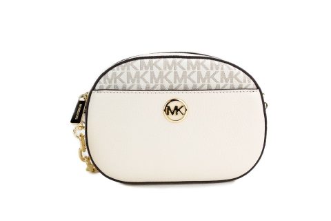 Michael Kors Jet Set Glam  Leather Oval Crossbody Bag Women’s Purse