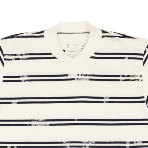 Sacai Dixie Stripe T-Shirt – White/Navy