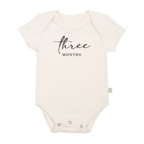 graphic bodysuit | three months milestone charcoal