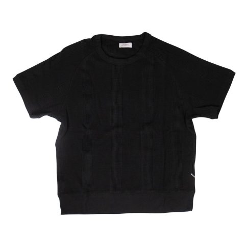Saturdays Nyc Kyrie Waffle Stripe S/S Tee – Black