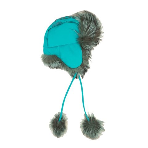 Fendi Aviator Winter Fox Fur Hat – Blue