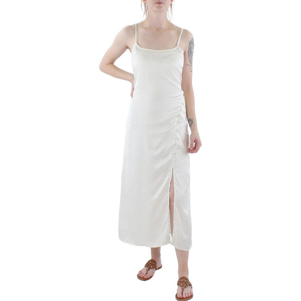 Bon Voyage Button Detail Long Slip Dress