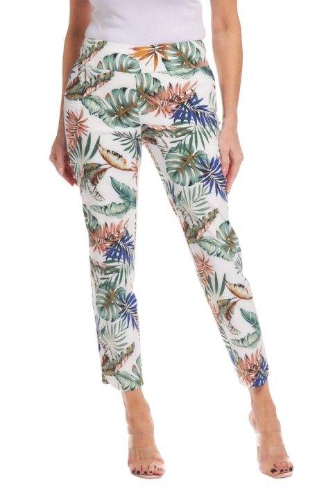 Women’s Petal Slit Ankle Pants In Tropical