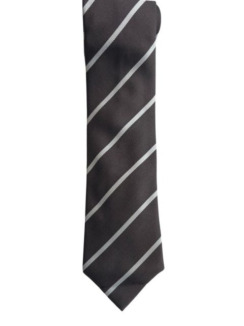 Brunello Cucinelli Brown Diagonal Striped Silk Men’s Tie