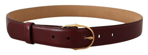 Dolce & Gabbana Leather Metal Oval Buckle Women’s Belt 7143909654588