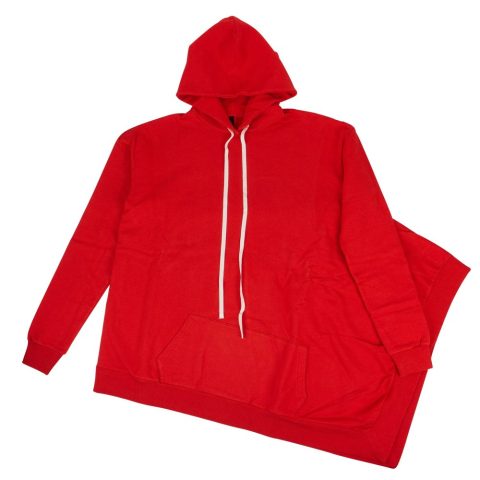 Unravel Project Oversized Long Hoodie – Red