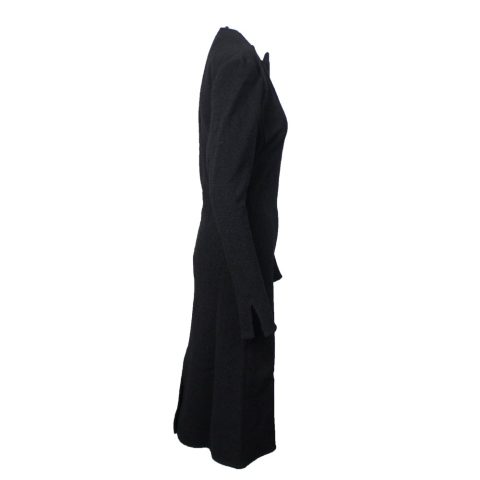 Bottega Veneta Stretch Cloque Straight Dress – Black