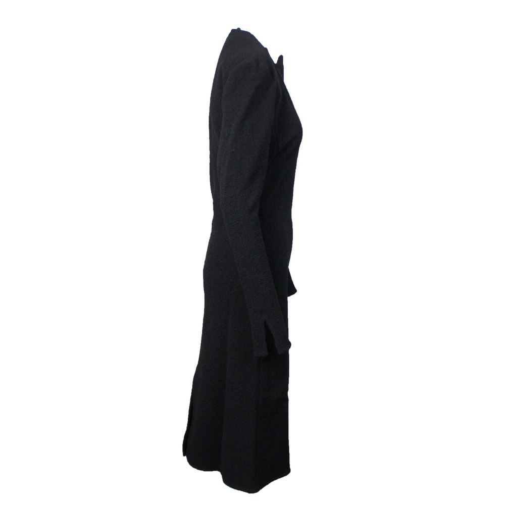 Bottega Veneta Stretch Cloque Straight Dress – Black