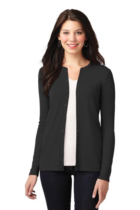 Port Authority Women’s Concept Stretch Button-Front Cardigan. LM1008
