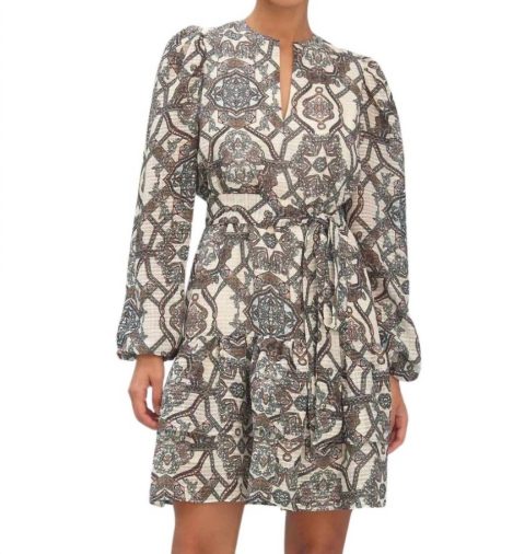 Preston Dress In Opal Medallion