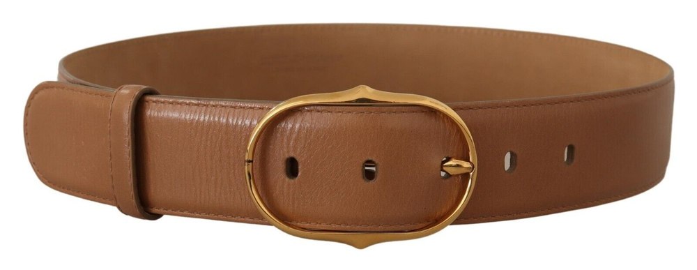 Dolce & Gabbana Leather Metal Oval Buckle Women’s Belt 7143909687356