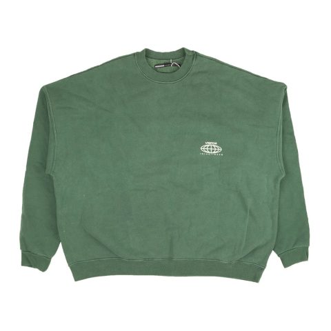 Visitor On Earth Crew Sweatshirt – Green