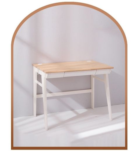 Calla Solid Wood Growth Desk – Flat-Storage Drawer – Natural Color