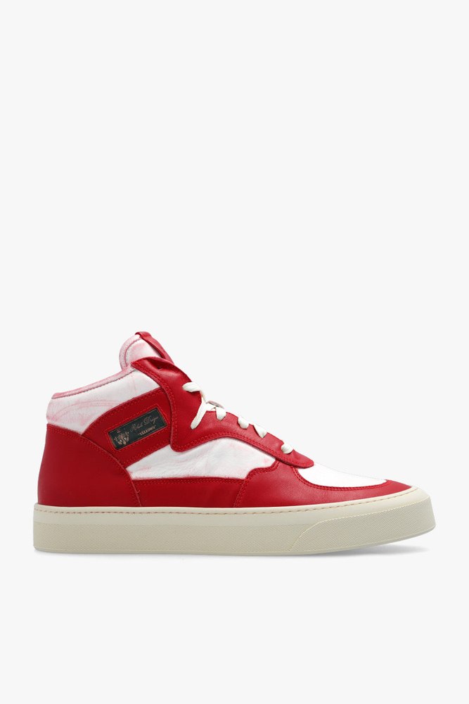 Rhude New Men’s High Top Sneakers Shoes In Red