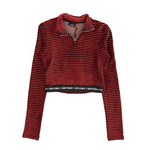 Marcelo Burlon Velvet Top – Red