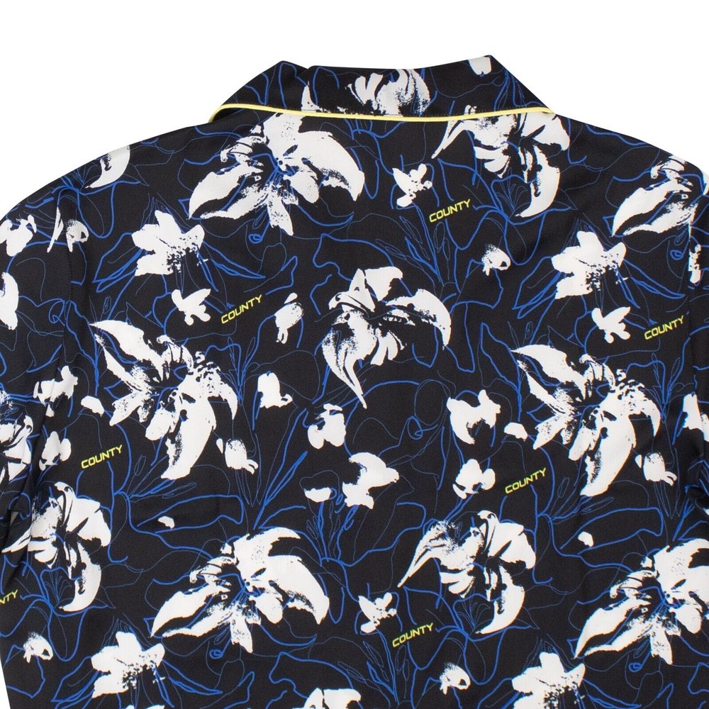 Marcelo Burlon County Flowers Hawaii Shirt – Black/White