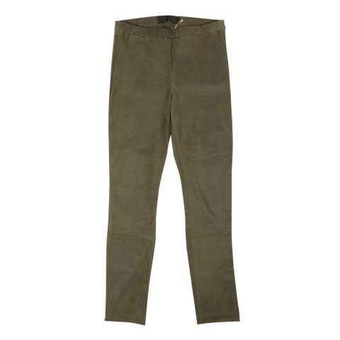Haider Ackermann Leather Leggings – Green