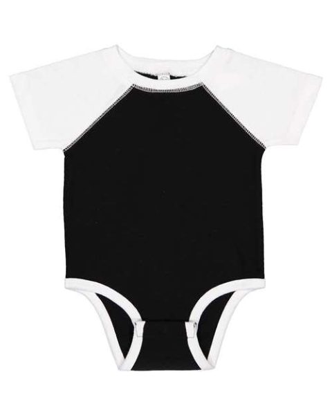 Rabbit Skins Infant Baseball Fine Jersey Bodysuit