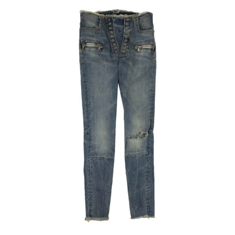 Unravel Project Lace-Up Skinny Jeans – Denim