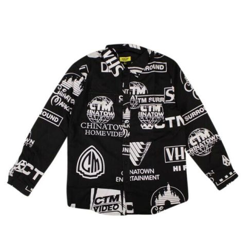 Chinatown Market ‘Entertainment Logo’ Button Down Shirt – Multi