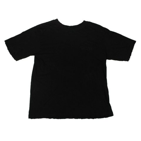 Unravel Project Long Distressed T-Shirt – Black