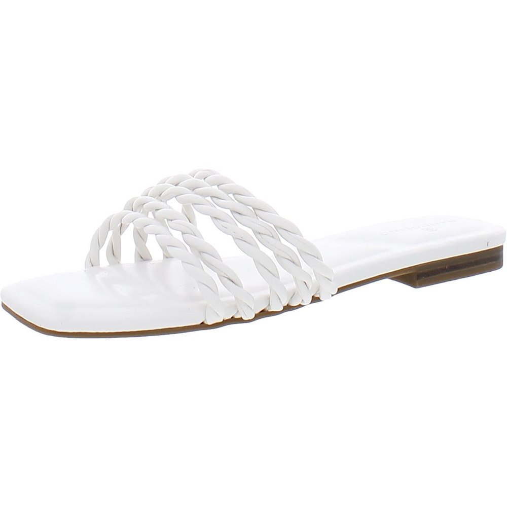 Soyou 3 Faux Leather Braided Slide Sandals