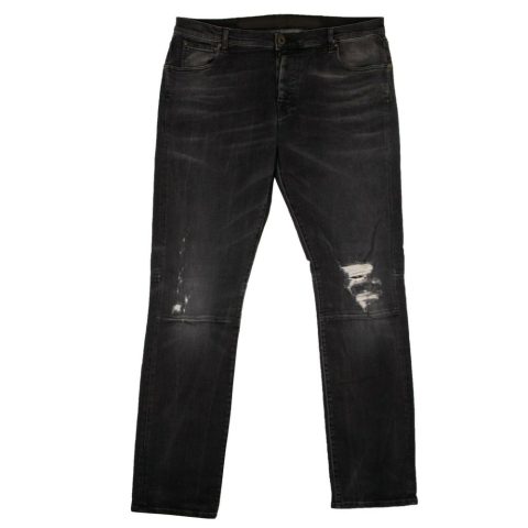 Unravel Project Distressed Slim Fit Jean Pants – Black