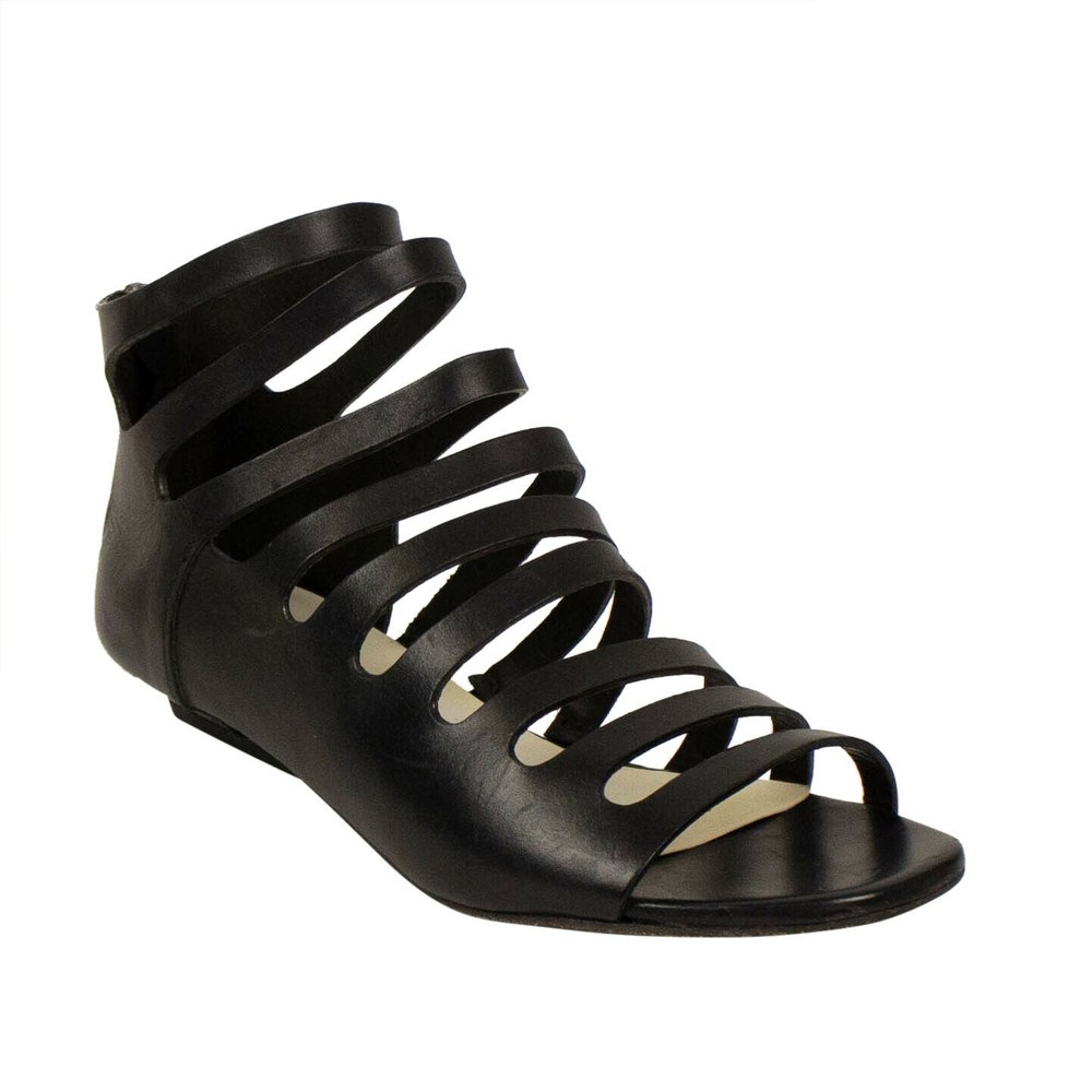 Marsell ‘Sandaletto’ Calf Skin Leather Heels Sandals – Black