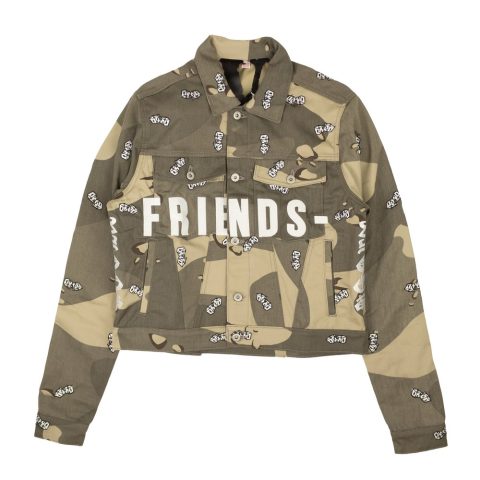 Vlone Friends Denim Jacket – Desert Camo