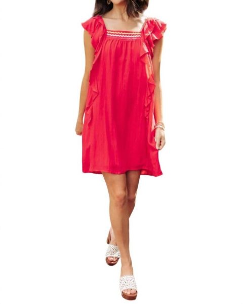 Athens Dress In Watermelon
