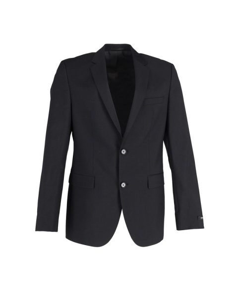 Hugo Boss Single-Breasted Blazer in Black Cotton