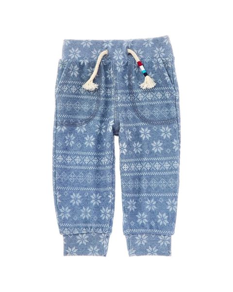 Sol Angeles Indigo Fair Isle Jogger Pant