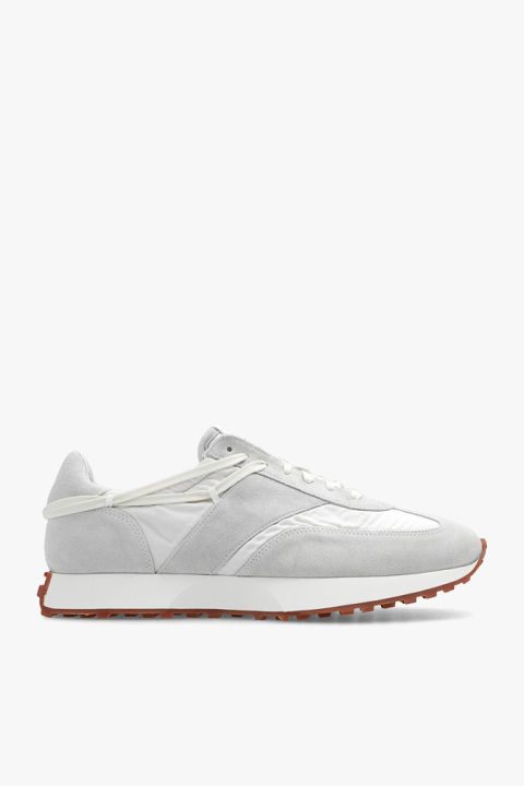 Rhude Mens Running Sneaker White Grey Shoes