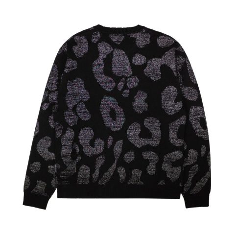 Marcelo Burlon Leopard Sweater – Dark Gray/Black
