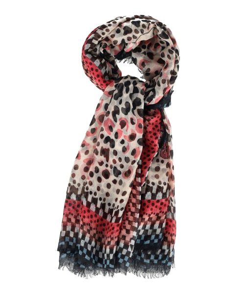Temperley London Butterfly Spotted Scarf in Multicolor Silk