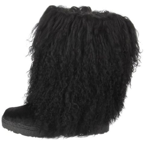 Boetis II Lamb Fur Mid-Calf Boots Shoes