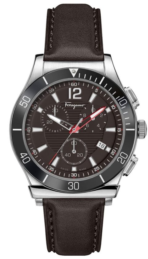 Ferragamo Men’s 44mm Brown Quartz Watch