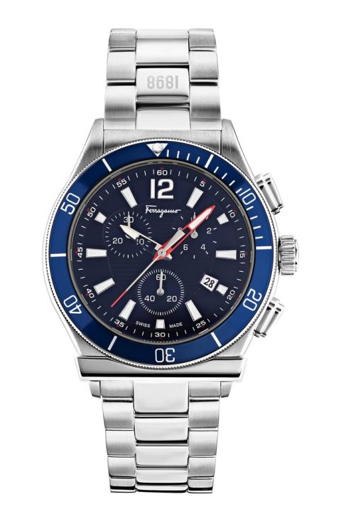 Ferragamo Men’s 44mm Blue Quartz Watch