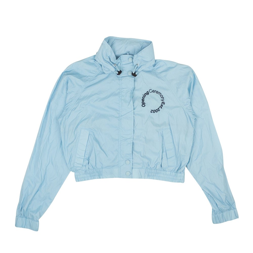 Opening Ceremony Cropped Baby Wind Jacket – Blue