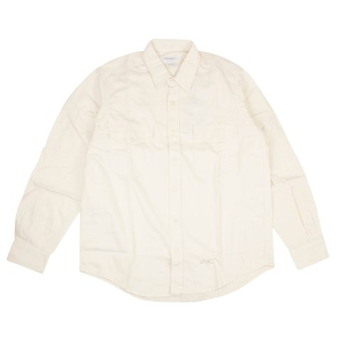 Off White C/O Virgil Abloh President’S Shirt Working Compact Cotton Washed