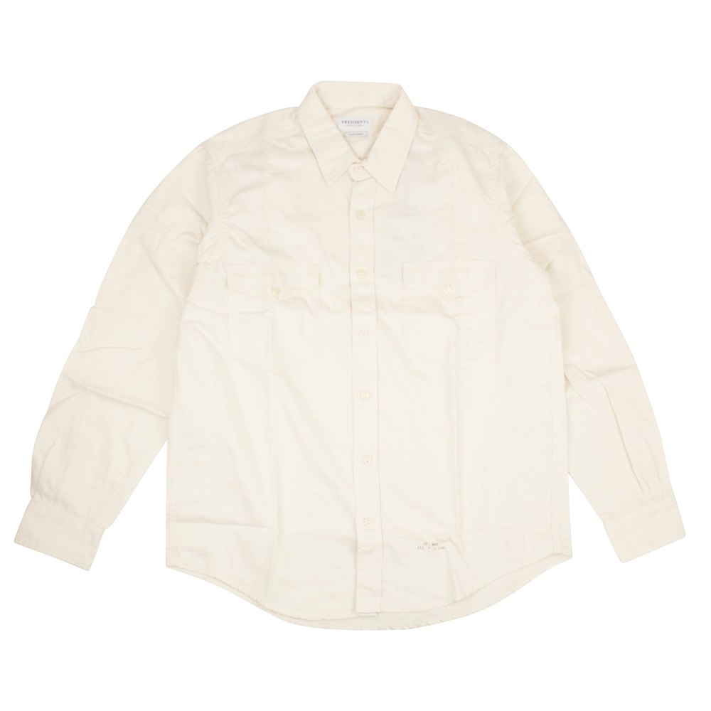 Off White C/O Virgil Abloh President’S Shirt Working Compact Cotton Washed