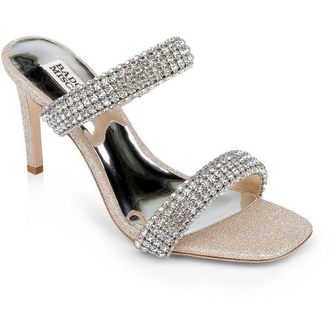 Sade Leather Embellished Heels