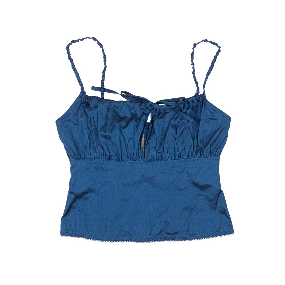 Opening Ceremony Stretchy Baby Ruched Top – Navy