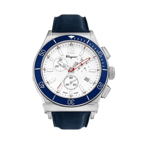 Ferragamo Men’s 44mm White Quartz Watch